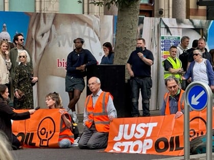 oil protest commentary